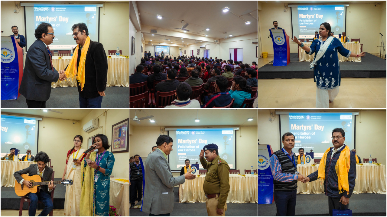 Observation of Martyrs’ Day at Brainware University