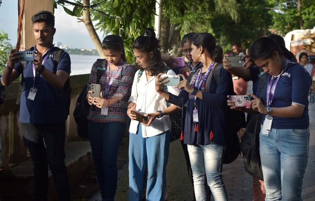 Off the classroom walks: Media Science students go for a photo walk on 'World Photography Day'