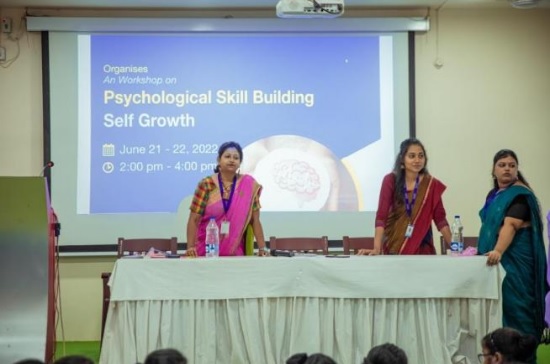 Workshop on 'Psychological Skill Building' for Nursing students