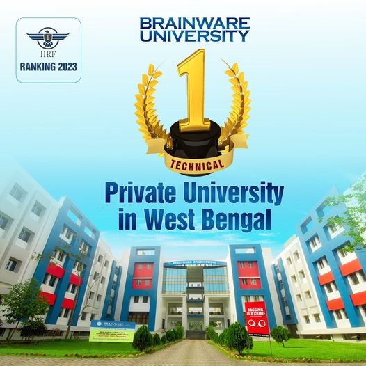 TOP POSITION among private universities in West Bengal for BRAINWARE UNIVERSITY