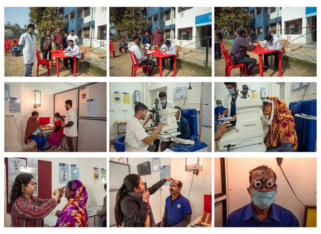 Vision and cataract screening camp at Brainware University