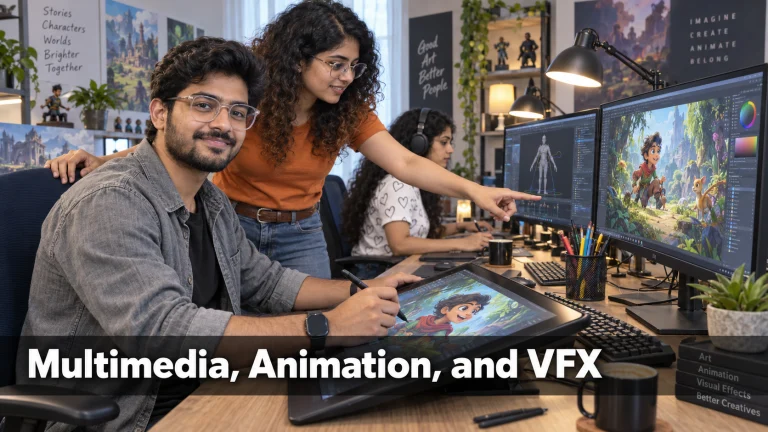 Multimedia animation vfx