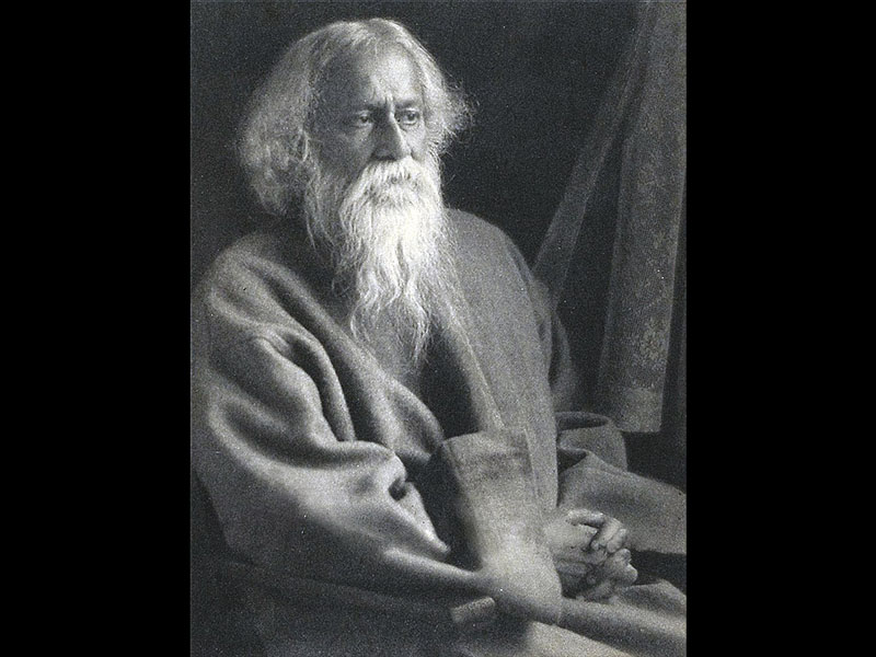 Portrait of Nobel Laureate Rabindranath Tagore