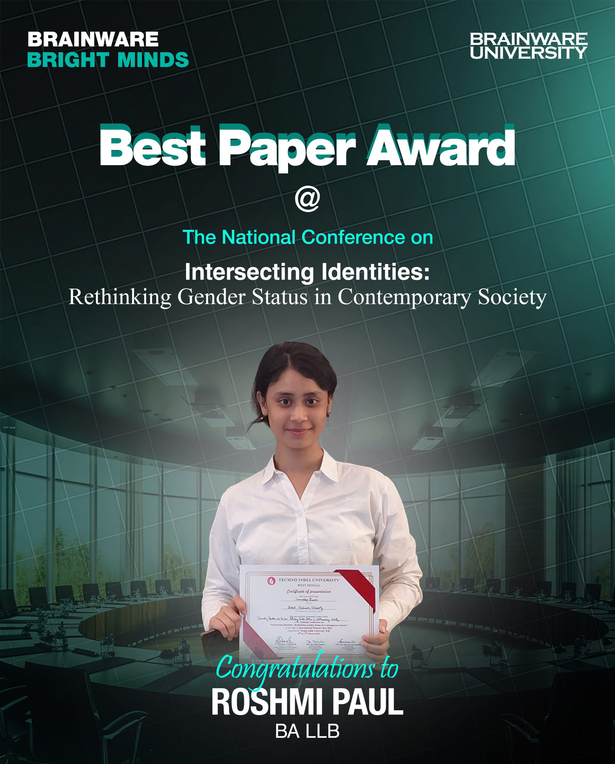 Roshmi Paul Achievement