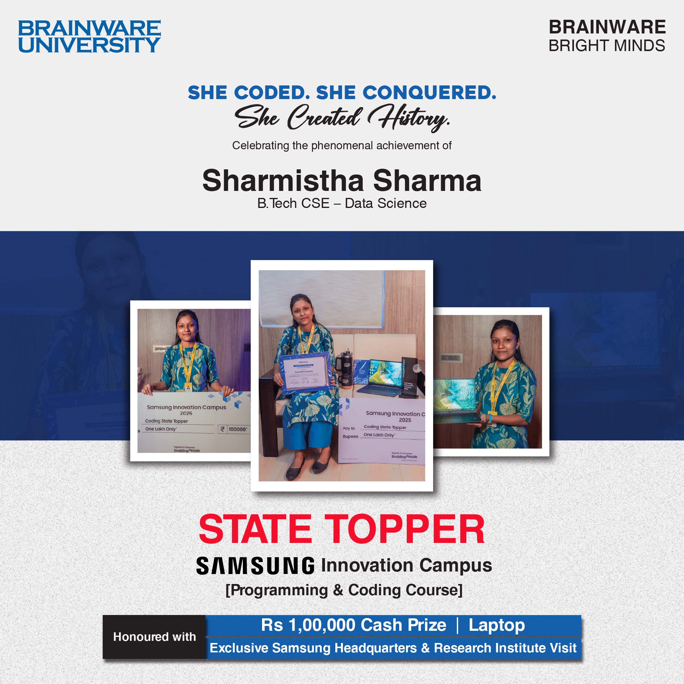 Sharmistha Sharma Samsung Award