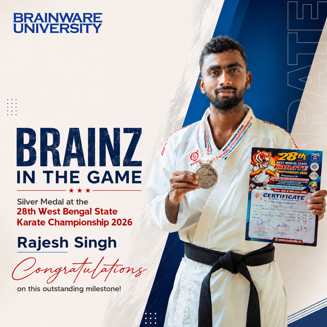rajesh singh silver medal