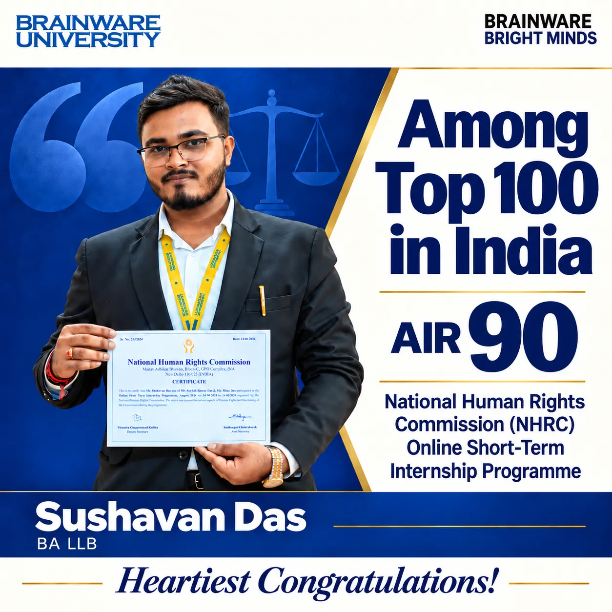 sushavan das achievement