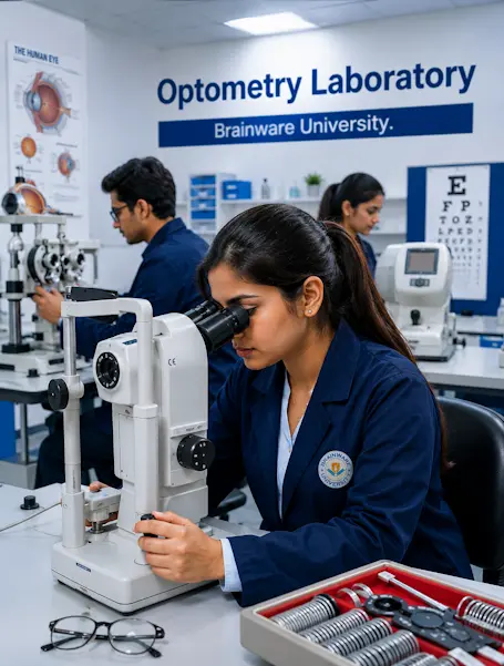 Bachelor of Optometry Lab and Students