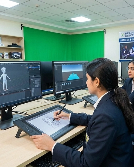 BSc Animation VFX and Gaming Lab Students