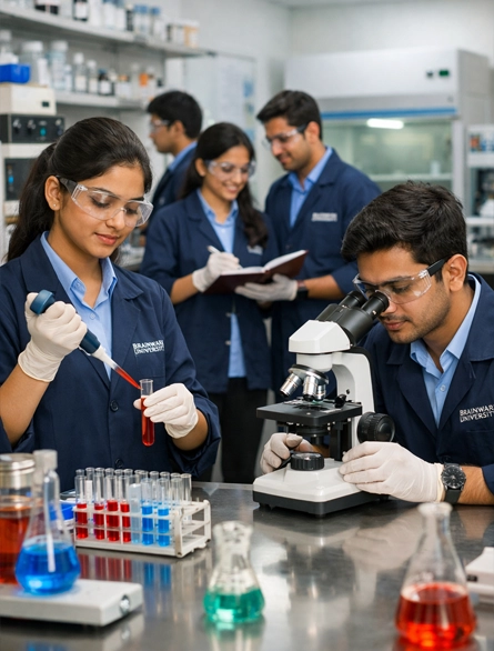 Bachelor of Pharmacy Lab and Students