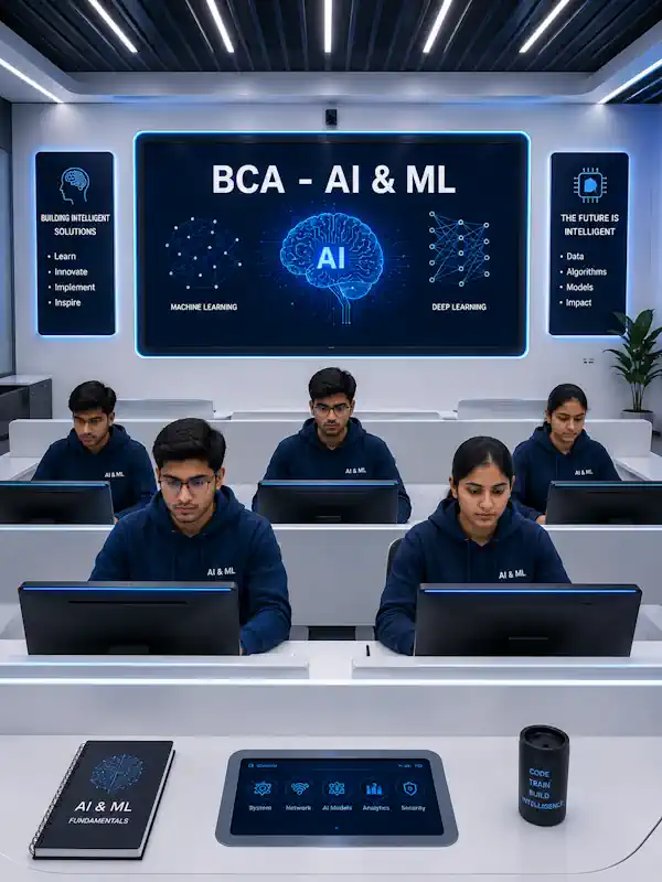 BCA AIML Lab and Students