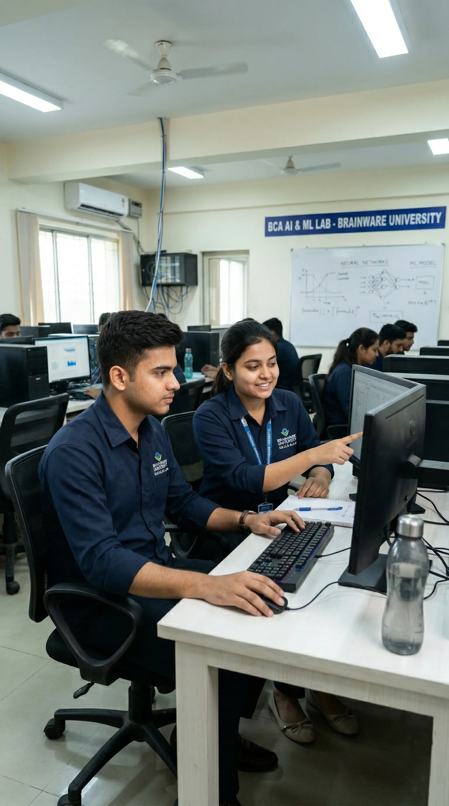 BCA AIML Lab and Students