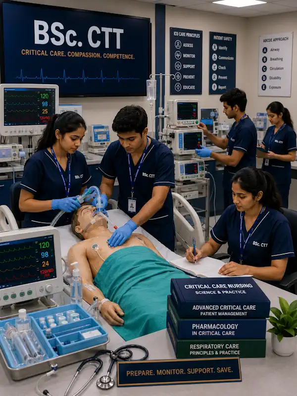 bsc cct students in lab
