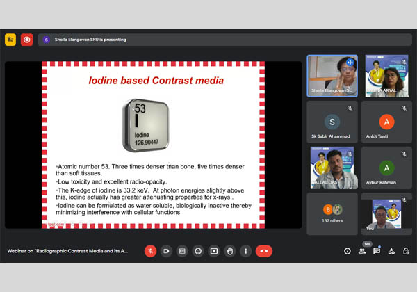 webinar on 'Radiographic Contrast Media and its Applications'