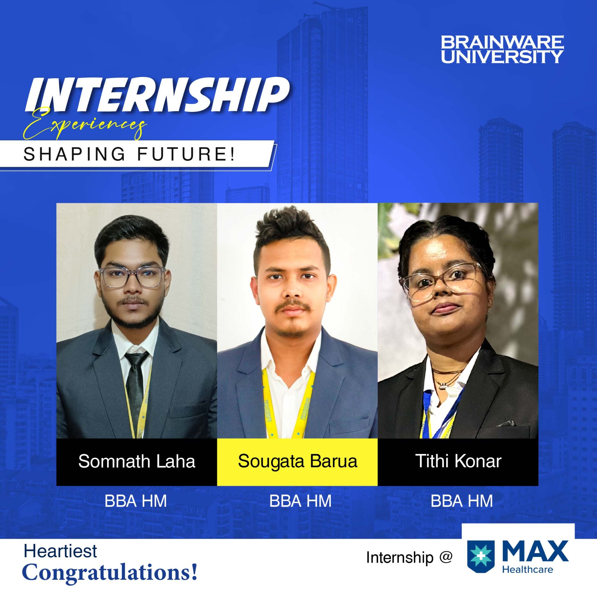 BBA Hospital Management GroupInternshipMAX Healthcare – Internship