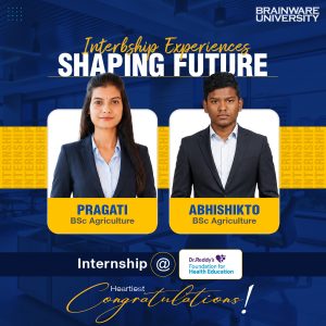 Pragati and Abhishikto - BSc Agriculture - Intern @ Dr. Reddy's Foundation for Health Education