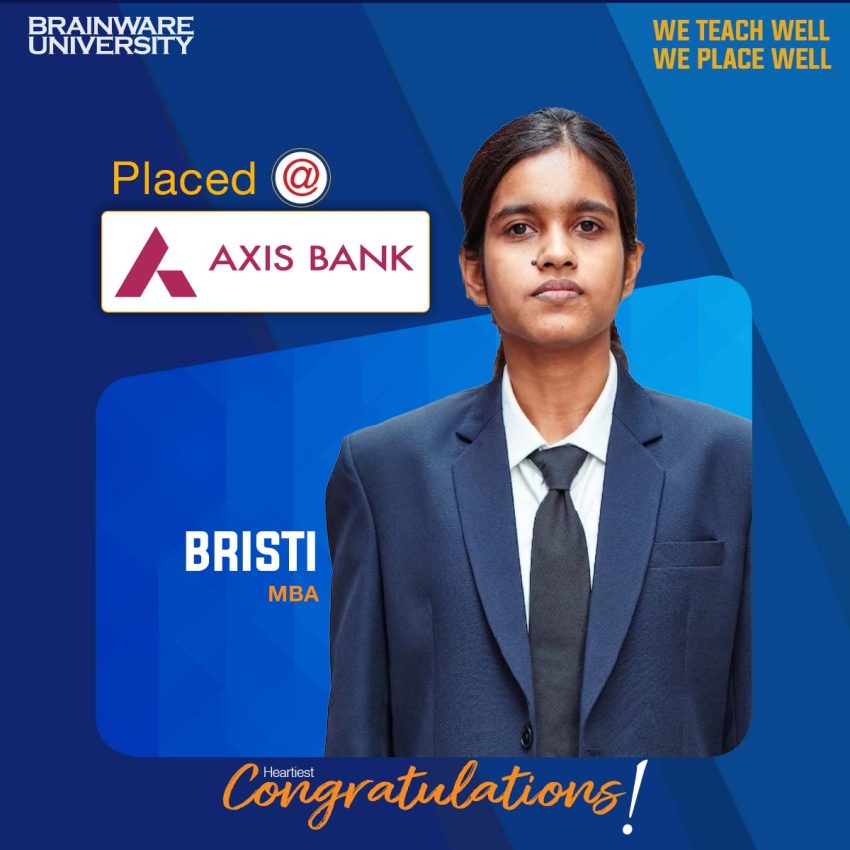 Bristi Roy | MBA | Placed @Axis Bank – Brainware University Placement News