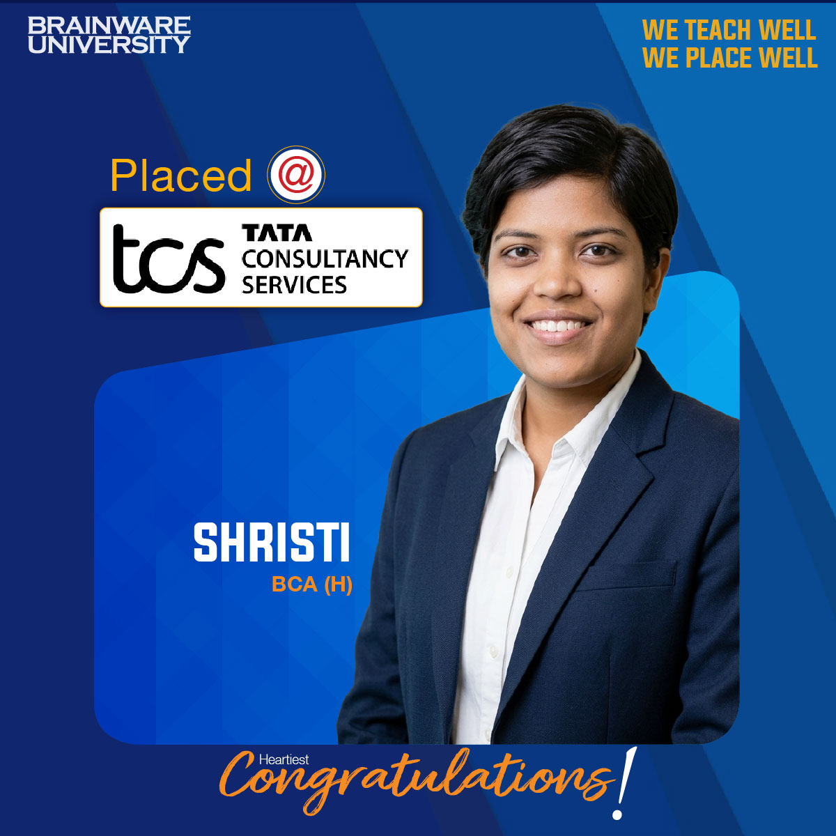 Shristi Kumari Kumri | BCA | Placed @TCS