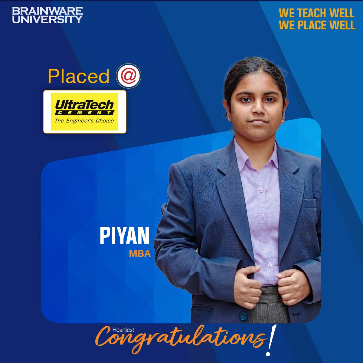 Piyan Acharyya | MBA | Placed @UltraTech Cement
