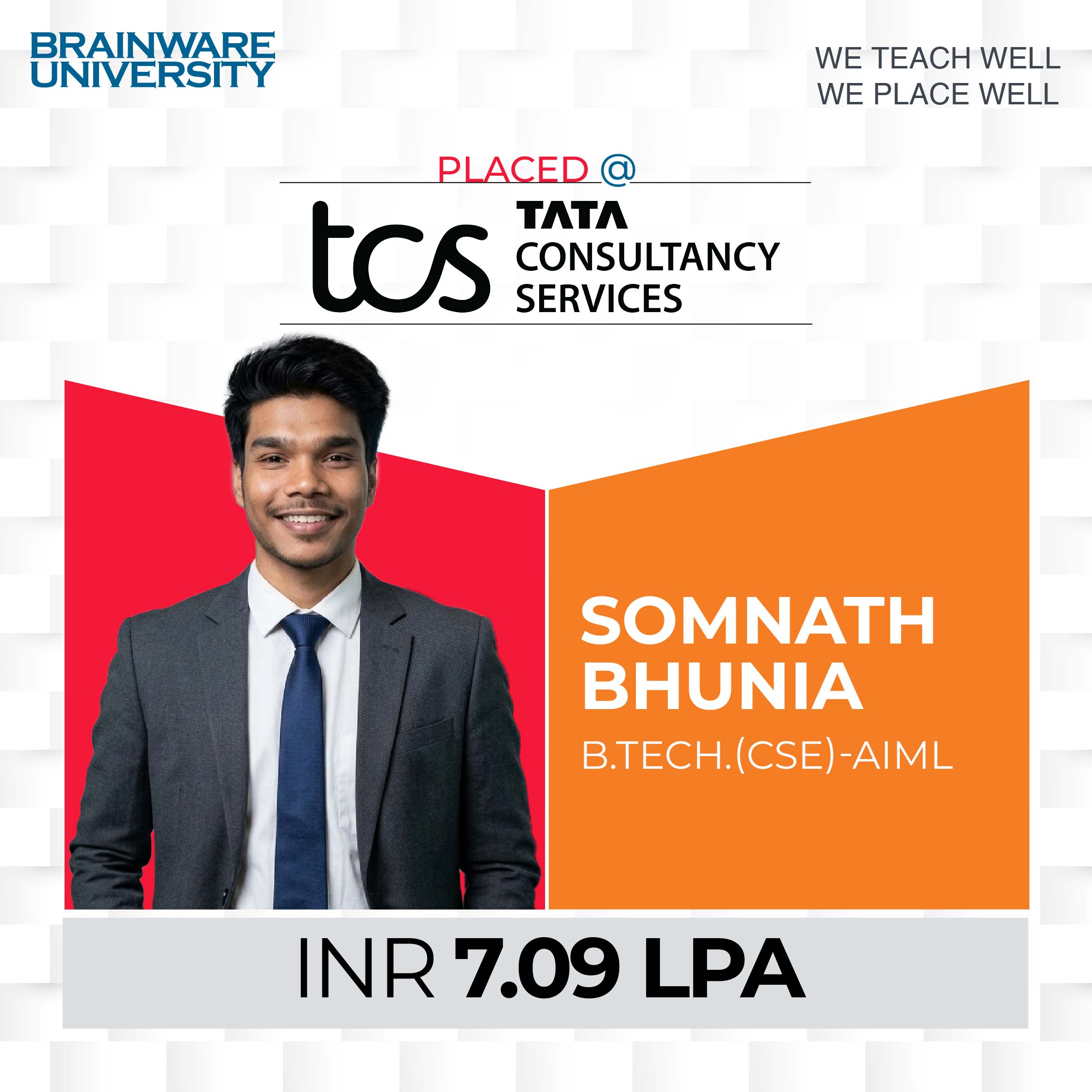 Somnath Bhunia | BTech CSE AIML | Placed @TCS
