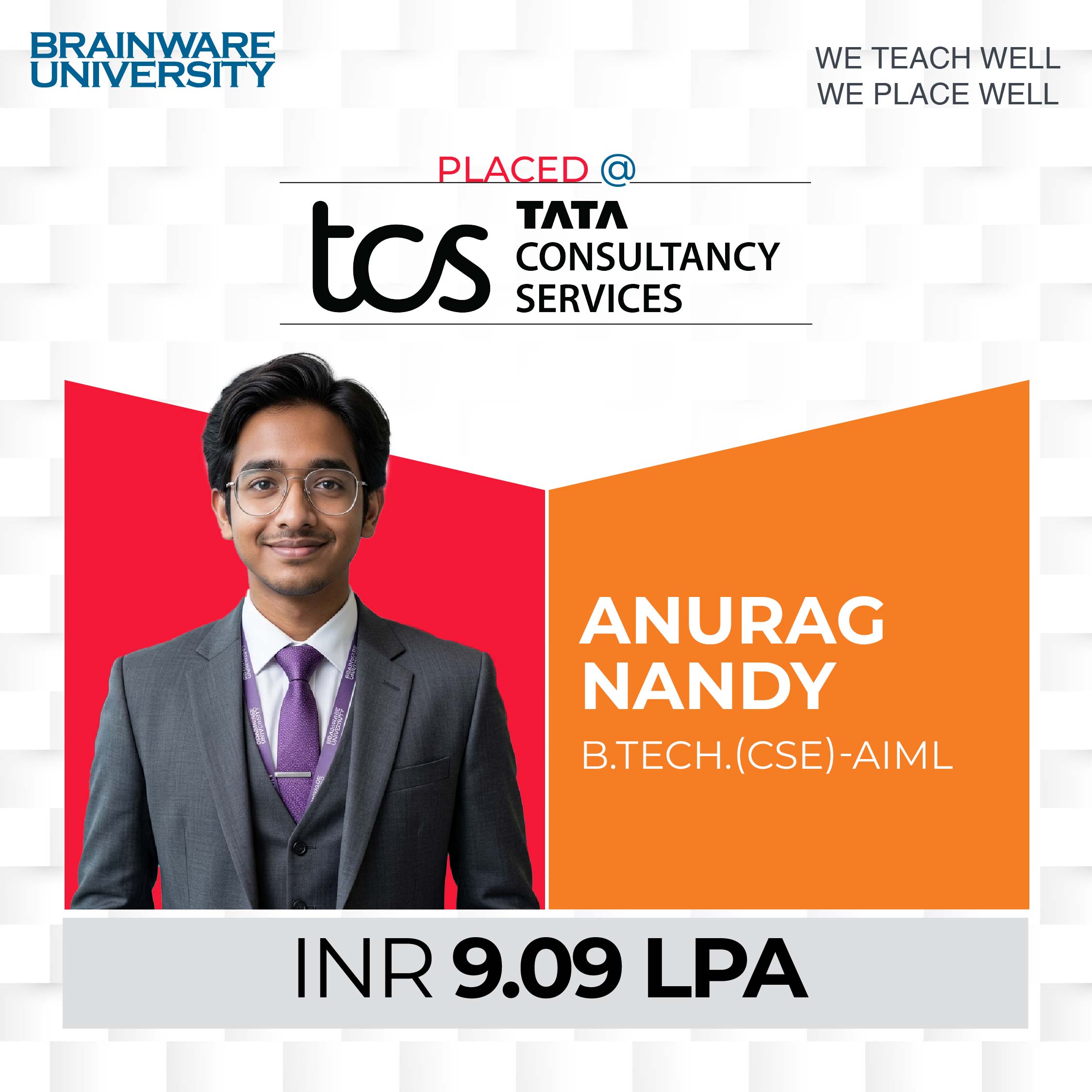Anurag Nandy | BTech CSE AIML | Placed @TCS
