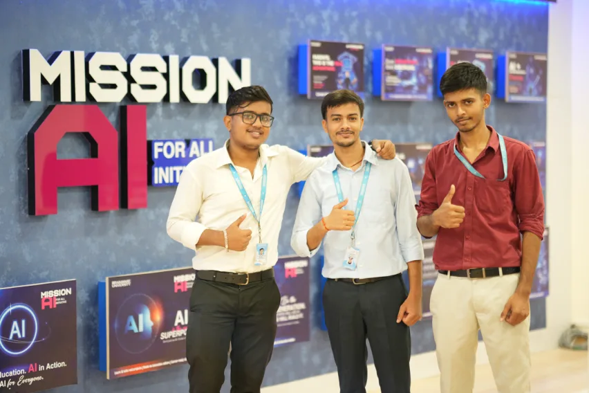 AIRDC team at the Mission AI for All initiative wall