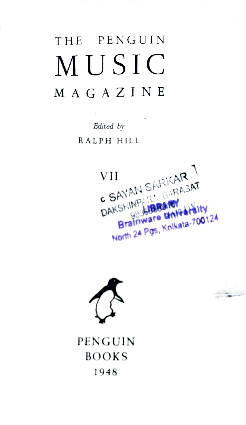 The Penguin Music Magazine – Brainware University Library