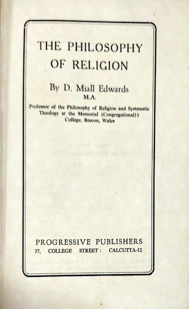 The Philosophy Of Religion