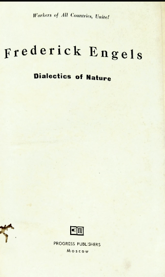 Dialectics of Nature