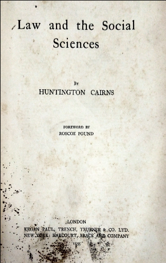 Law and the social sciences