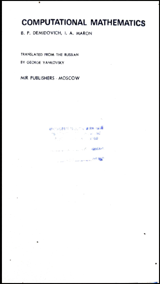 Computational mathematics