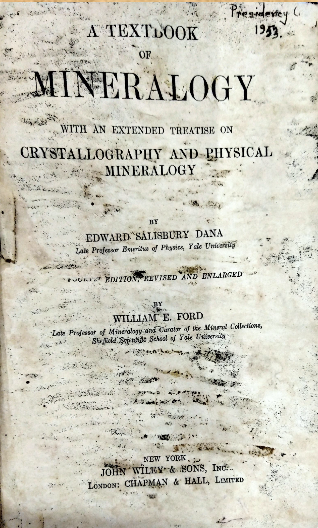A textbook of mineralogy