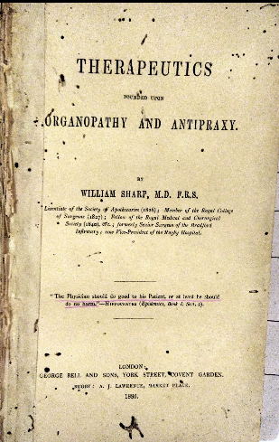 Therapeutics found upon organopathy and antipraxy
