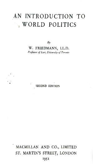 An introduction to world politics