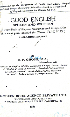 Good English: spoken and written