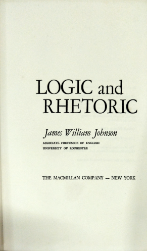 Logic and rhetoric