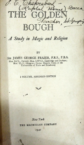 To golden bough: a study in magic and religion