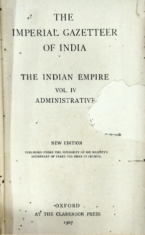 The imperial gazetteer of India
